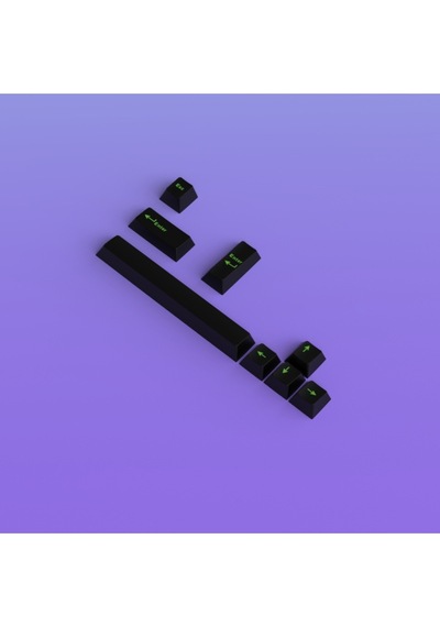 8 Tuşlu Pbt Siyah Keycaps Tuş Takımı Tüm Mekanik Ve Manyetik Klavyeler İçin Uygundur
