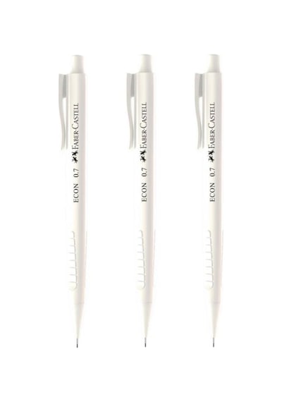 Faber Castell Econ Urban Versatil Kalem 0.7 / Beyaz - 3 Adet Beyaz