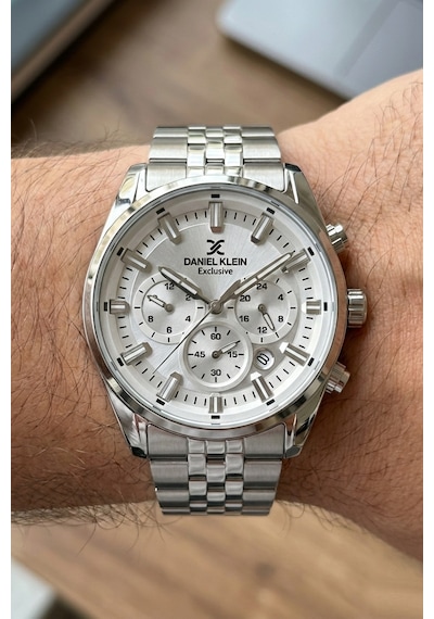 Daniel Klein 8682308449832 Special Edition Çelik Kordonlu Takvimli Sevgili Çift Kol Saatleri Gümüş