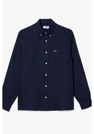 Lacoste Men's Regular Fit Button-down Collar Linen Shirt Erkek Düğmeli Yaka Keten Gömlek Lacivert Lacoste Men's Regular Fit Button-down Collar Linen Shirt Erkek Düğmeli Yaka Keten Gömlek Lacivert