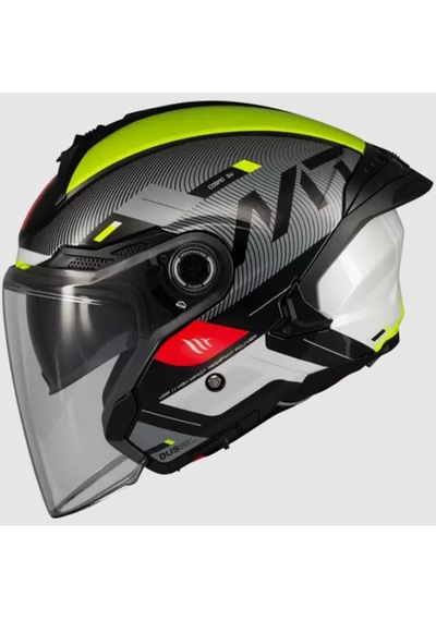 Mt Cosmo Sv Silence B3 Parlak Açık Kask Siyah - Sarı