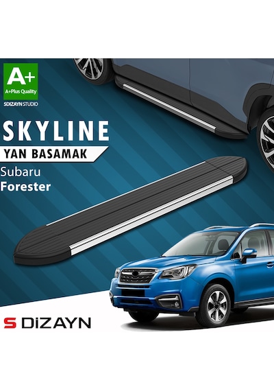 S-dizayn Subaru Forester 4 Skyline Krom Yan Basamak 183 Cm 2012-2019 A+ Kalite