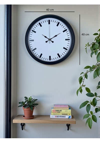 Black & White Baseline 40 Cm Metal Duvar Saati Diğer