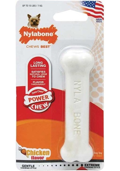 Nylabone Ec Tavuk Aromalı Köpek Çiğneme Kemiği M