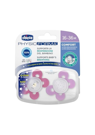 Chicco Physioforma Comfort Silikon Emzik 16-36 Ay, 2'li , Pembe