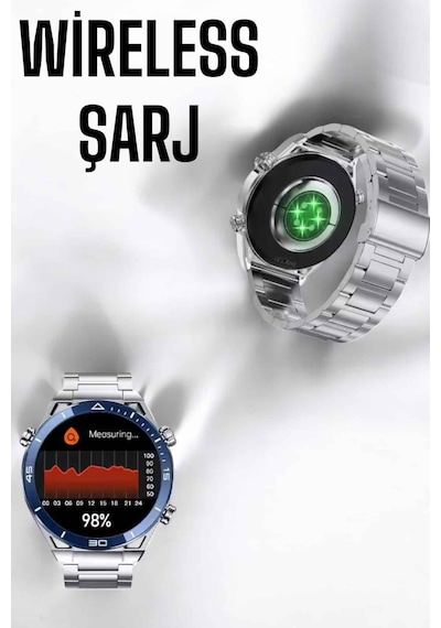 Akıllı Saat Yeni Nesil 2024 Model Metal Kordonlu Bluetooth Bağlantılı 11
