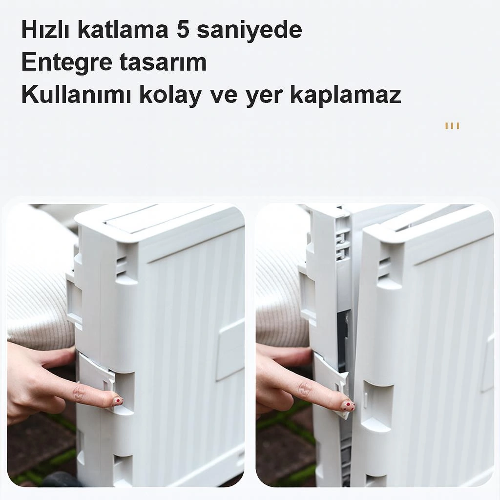 Valkyrie Katlanabilir İki Tekerlekli Alışveriş Ve Depolama Çantası Kapaklı Teleskopik Çekme Kolu Kamp Plaj Çok Amaçlı Beyaz