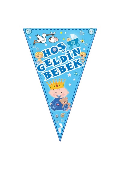 Hoşgeldin Bebek 10 Lu Mavi Flama