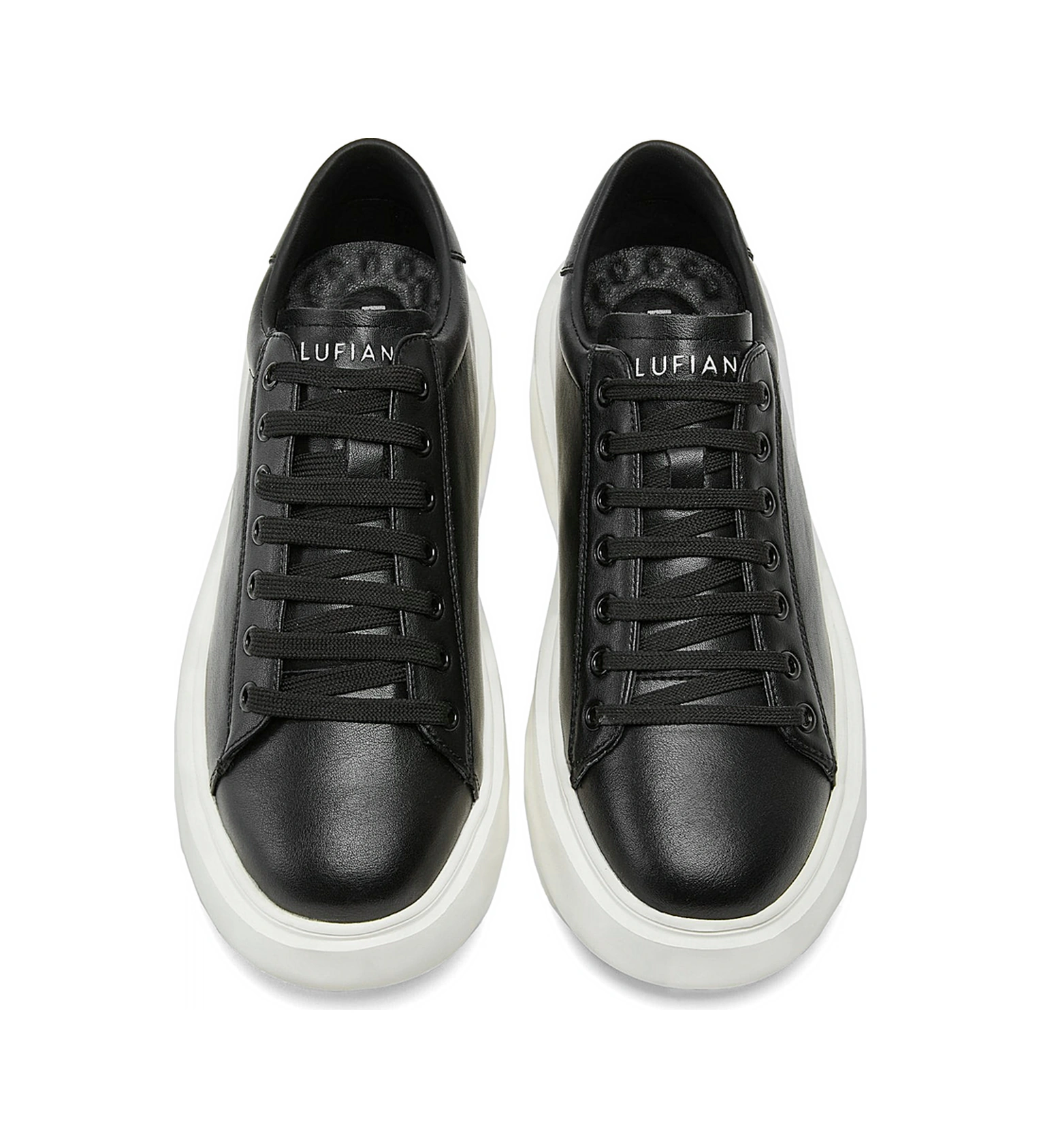 Lufian 112230221 Gage 25k Erkek Hakiki Deri Klasik Sneaker Siyah Siyah