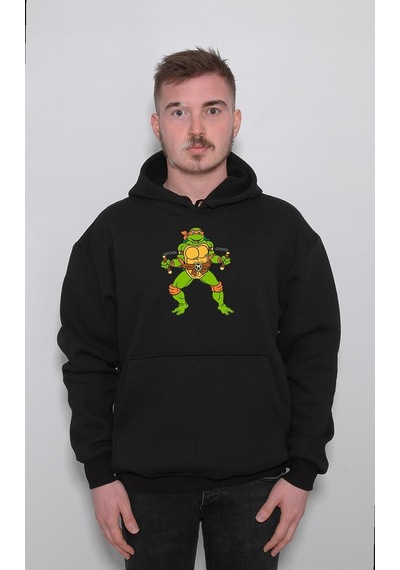 Ninja Kaplumbağalar Michaelangeloninja Turtles Sweatshirt Unisex Kapüşonlu Hoodie 001