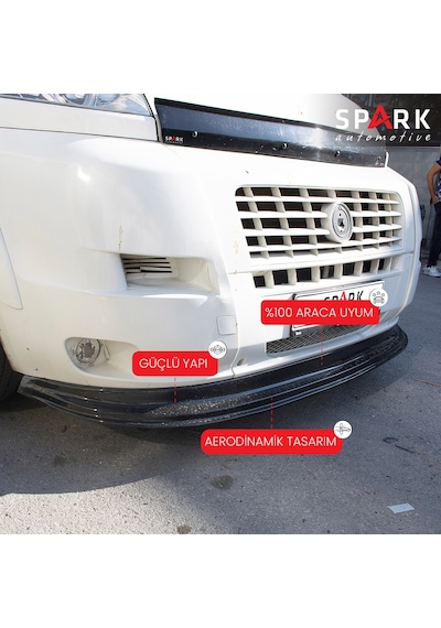 Fiat Ducato 2006-2014 Yıl Aralığı Uyumlu Ön Tampon Lip Siyah