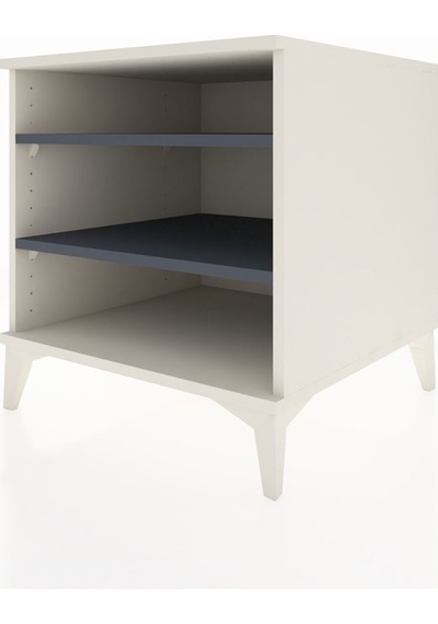 Kronos Komodin 2 Raflı 60x59x64 Aytaşı-antrasit Aytaşı
