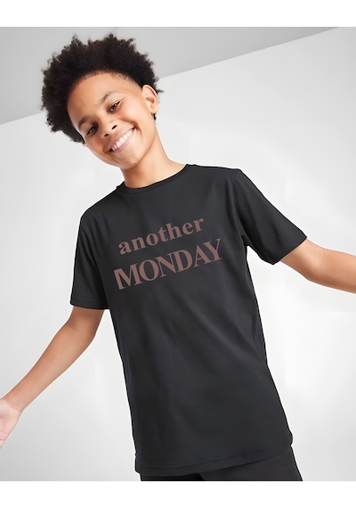 Uyguntarz Çocuk Another Mondaybaskılı Pamuklu Tshirt Siyah