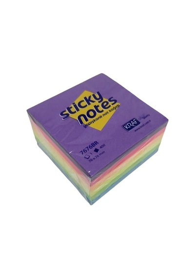Yapışkanlı Not Kağıdı, 76x76mm, 6 Renk, 400 Sayfa