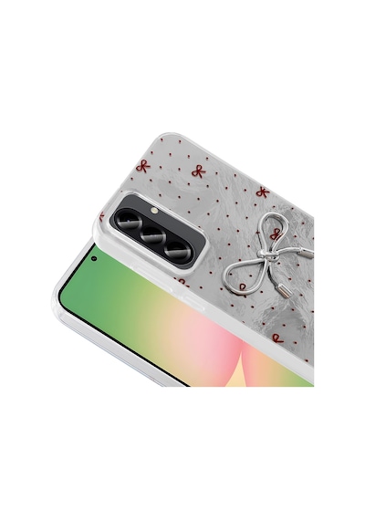 Galaxy A26 Uyumlu Uyumlu Kılıf Kamera Korumalı Figürlü Zore Ponti Silikon Kapak - Lila Lila