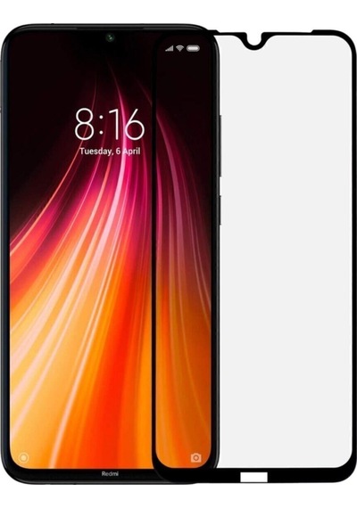 Xiaomi Redmi Note 8 Siyah Seramik Nano Ekran Koruyucu Tam Kaplayan Kırılmaz Esnek Cam