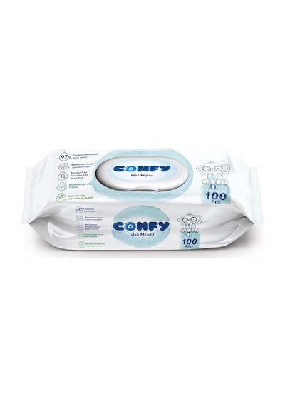 Confy Natural Care Sensitive Islak Mendil 100 Yaprak