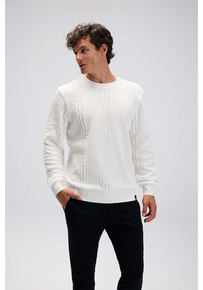 Ellesse Erkek Sweat Em623-of Beyaz BEYAZ