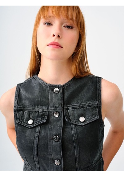 LOFT Slim Fit Kadın Yelek Lf2036163 Q1.v1 Denim
