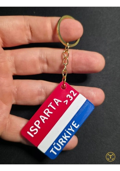Isparta Şehir İl Plakalık Anahtarlık