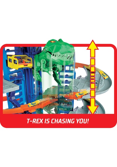 Hot Wheels Hw Robotik T-rex Ultimate Garaj Hot Wheels Robotik T-rex Ultimate Garaj, 100'den Fazla Aracı Kolayca Saklayabilir Gjl14 Gjl14