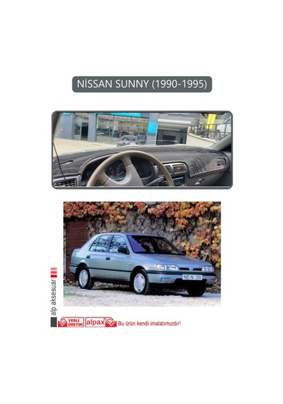 Nissan Sunny 1990-1995torpido Koruma Halısı Gri Kenar