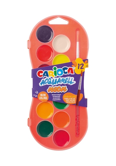 Carioca 12'li Neon Sulu Boya 30mm Renkli