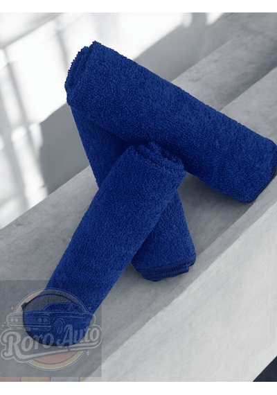 Roro Auto Fuji 3'lü Mikrofiber Araç Kurulama Ve Oto Temizlik Bezi 40x40 440 Gsm Mavi