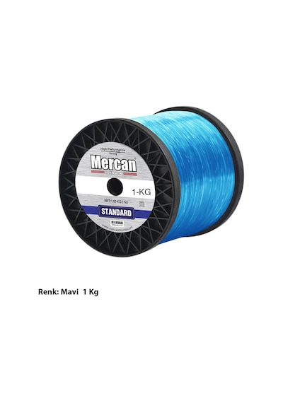 Mercan Standart 1 KG Mavi Bobin Misina