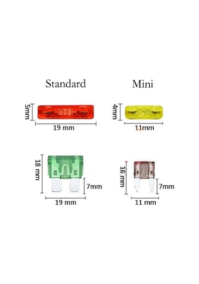 Bıçak Sigorta ve Mini Bıçak Sigorta Karşımı 100 Adet Kutulu