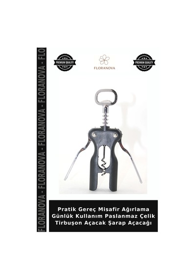 Pratik Gereç Misafir Ağırlama Günlük Kullanım Paslanmaz Çelik Tirbuşon Açacak Şarap Açacağı Çok Renkli