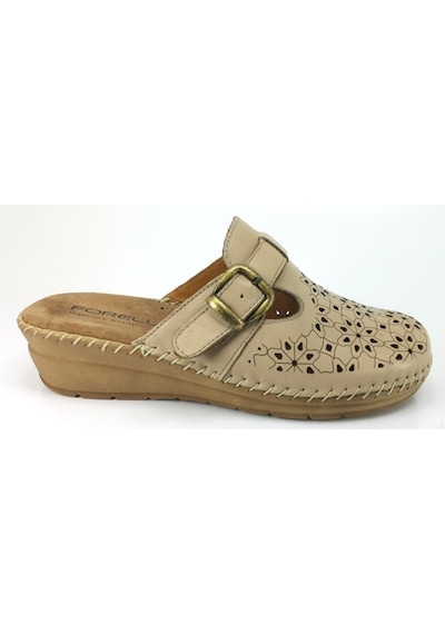 Forelli 80625 Bej Deri Terlik