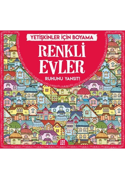 Renkli Evler - Yetişkinler İçin Boyama