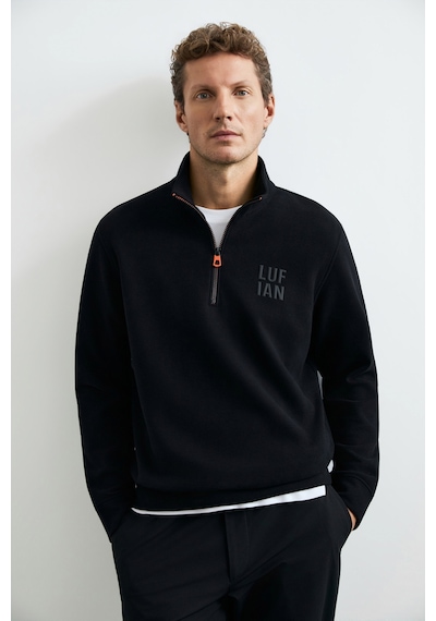 Lufian Erkek Chase Sweatshirt Siyah
