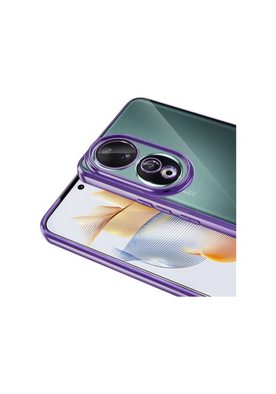 Honor 90 Kılıf Kamera Lens Korumalı Logo Gösteren İnce Hafif Pazarplus Rose Gold