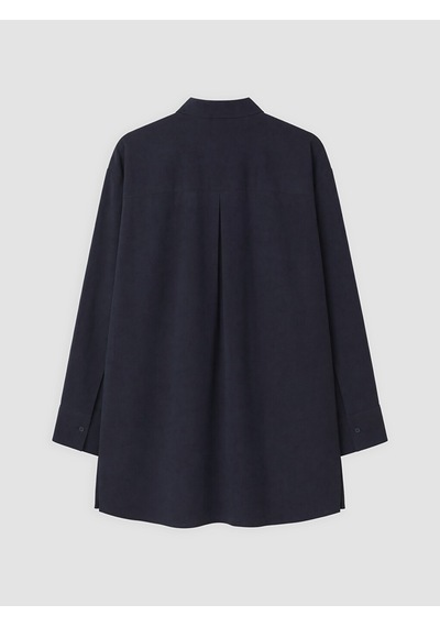 Lcw Modest Lacivert %100 Pamuklu Kadın Gömlek Tunik