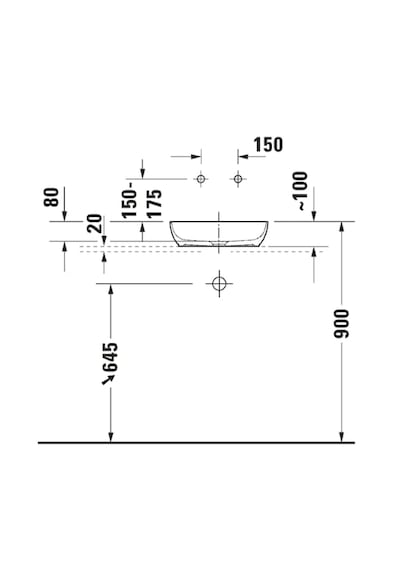 Duravit 2660013200 Sivida Durocast Çanak Lavabo 40cm Beyaz