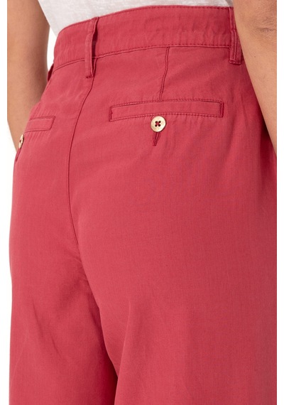 U.S. Polo Assn. Kadın Vişne Kanvas Loose Fit Pantolon 50309122-VR223