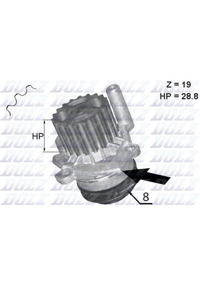 DOLZ A224 Devirdaim Crafter-T6-A3-Jetta-Caddy-Polo-Passat 1.2-1.6-2.0 TDI Cayb/C/D-Caab/C-CKUB-Cffb-Cfwa-Caga