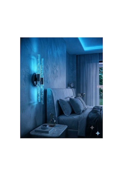 Bubbleflux Dubble Medium 40 Cm Modern Tasarım Led Aplik - Duvar Lambası - Siyah - Elektrikli - Rgb Kumandalı Siyah Rgb Elektrikli Kumandalı