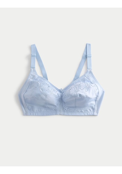 Marks & Spencer Nakış Detaylı Full Cup Sütyen T33008025 Mavi
