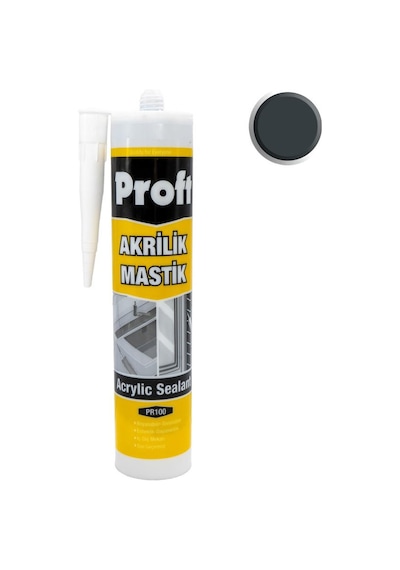 Proft Pr100 Akrilik Mastik Antrasit Gri 450 Gr Antrasit Gri