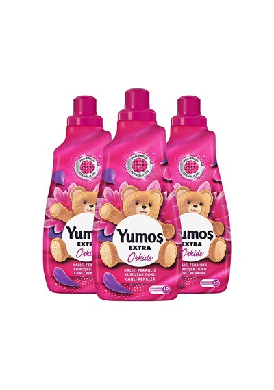 Yumoş Extra Konsantre Çamaşır Yumuşatıcısı Orkide 1440 Ml 60 Yıkama 3 Adet Tekli