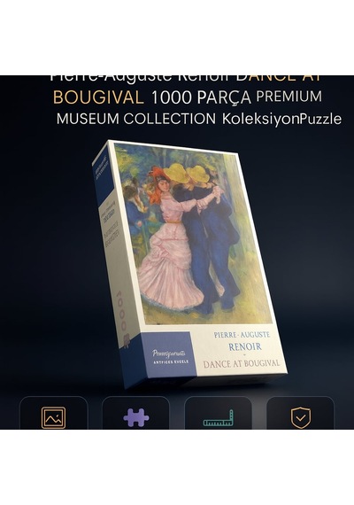 Pomegranate Artpiece Puzzle Pierre-auguste Renoir Dance At Bougival 1000 Parça Premium Museum Collection Koleksiyon Puzzle