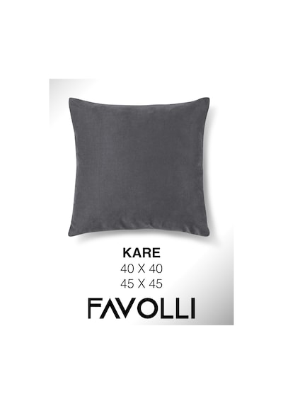 Br Favolli Kadife Dokulu Çakıl Rengi Kırlent Kılıfı Dream Serisi Punch Için Uygun Gizli Fermuar Çakıl