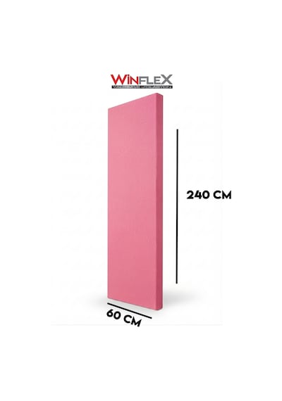 60x240cm - Akustik Kumaş Kaplı Panel Pembe