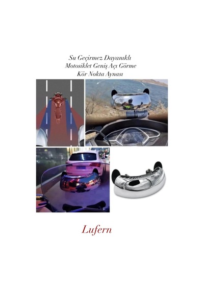 Su Geçirmez Motosiklet İçin Dayanıklı Geniş Açı Görme Kör Nokta Aynası Güvenilir Ekipman Yağmur