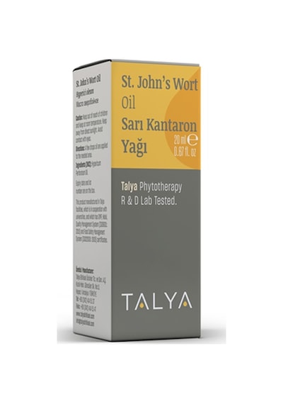 Talya Soğuk Sıkım %100 Saf ve Doğal  Sarı Kantaron Yağı 20 ML