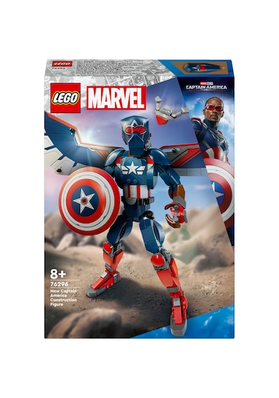 LEGO® Marvel Yeni Kaptan Amerika Yapım Figürü 76296 - 8 Yaş ve Üzeri Süper Kahraman Seven Çocuklar için Yaratıcı Oyuncak Yapım Seti (359P)