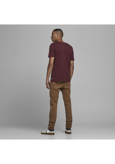 Jack & Jones Bisiklet Yaka Basic Tisört-Organic 12156101 Port Royale Bordo Jack & Jones Bisiklet Yaka Basic Tisört-Organic 12156101 Port Royale Bordo